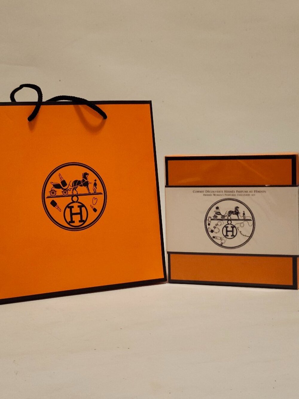 HERMÈS Discovery 4-Pieces Miniature Set for Unisex BNIP with Hermes Bag
